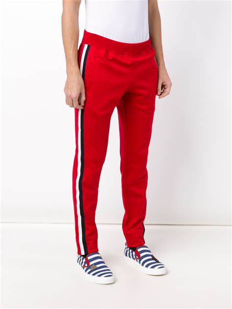 gucci red checkered pants mens|gucci pants suit.